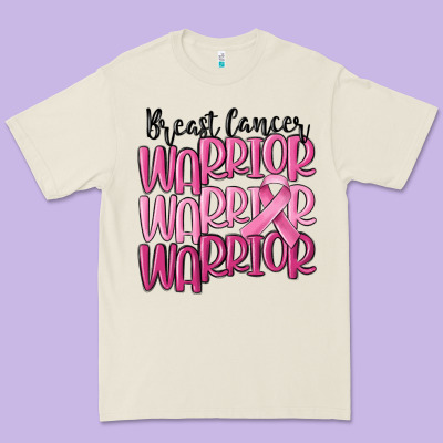 Breast Cancer Warrior Premium Tee Designed By Maliassmallbusiness