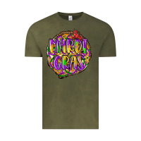Vintage Olive mardi gras Vintage Tee - LillyAllenDesigns