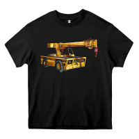 Black carry deck crane Heavy Core Tee - LillyAllenDesigns