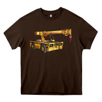 Chocolate Brown carry deck crane Heavy Core Tee - LillyAllenDesigns