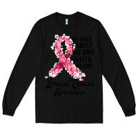 Black in this family fights alone breast cancer awareness Long Sleeve Tee - Bettercallsaul