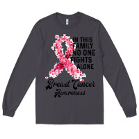 Smoke in this family fights alone breast cancer awareness Long Sleeve Tee - Bettercallsaul