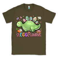 Army Green easter stegosaurus delight Classic Tee - LillyAllenDesigns