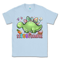 Dusty Blue easter stegosaurus delight Classic Tee - LillyAllenDesigns