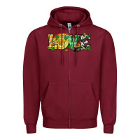 Burgundy Western love St. Patrick's Day p Zipper Hoodie - CowGirlArtShop
