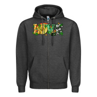 Charcoal Heather Western love St. Patrick's Day p Zipper Hoodie - CowGirlArtShop