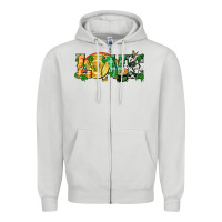 Dove Grey Western love St. Patrick's Day p Zipper Hoodie - CowGirlArtShop