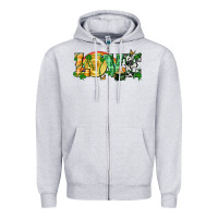 Heather Grey Western love St. Patrick's Day p Zipper Hoodie - CowGirlArtShop