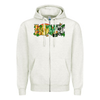 Oatmeal Heather Western love St. Patrick's Day p Zipper Hoodie - CowGirlArtShop