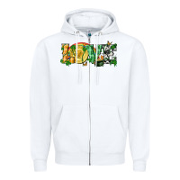 White Western love St. Patrick's Day p Zipper Hoodie - CowGirlArtShop