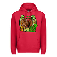 Cardinal St. Patrick's Day horse horseshoe Premium Hoodie - OliviaCreatesArt