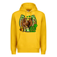 Lemon St. Patrick's Day horse horseshoe Premium Hoodie - OliviaCreatesArt