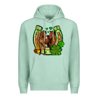 St. Patrick's Day Horse Horseshoe Premium Hoodie | Teevron