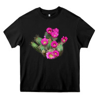 Black strawberry hedgehog cactus Heavy Core Tee - LillyAllenDesigns