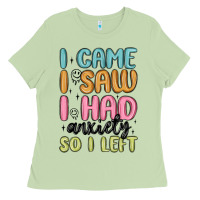 Matcha i came i saw i had anxiety so i left Ladies Tee - MaliasSmallBusiness