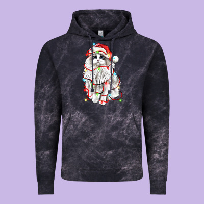 Christmas Ragdoll Cat Vintage Hoodie Designed By Lillyallendesigns