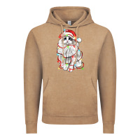 Vintage Coffee christmas ragdoll cat Vintage Hoodie - LillyAllenDesigns