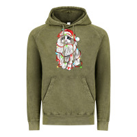 Vintage Olive christmas ragdoll cat Vintage Hoodie - LillyAllenDesigns