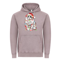 Vintage Zinc christmas ragdoll cat Vintage Hoodie - LillyAllenDesigns