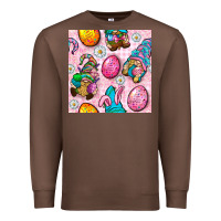 Chestnut Easter Gnomies Seamless Pattern Premium Sweatshirt - BundleAndBundleShop