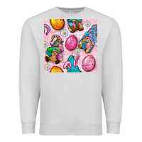 Dove Grey Easter Gnomies Seamless Pattern Premium Sweatshirt - BundleAndBundleShop