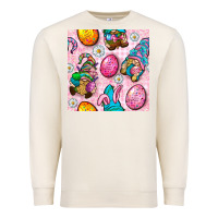 Sandshell Easter Gnomies Seamless Pattern Premium Sweatshirt - BundleAndBundleShop
