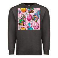 Smoke Easter Gnomies Seamless Pattern Premium Sweatshirt - BundleAndBundleShop