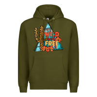 Army Green Wıld and Free Premium Hoodie - JahusDesignShop