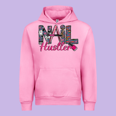 Nail Hustler Urban Hoodie Designed By Sublimationcraftshop