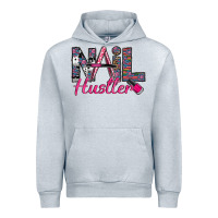 Heather Grey Nail hustler Urban Hoodie - SublimationCraftShop