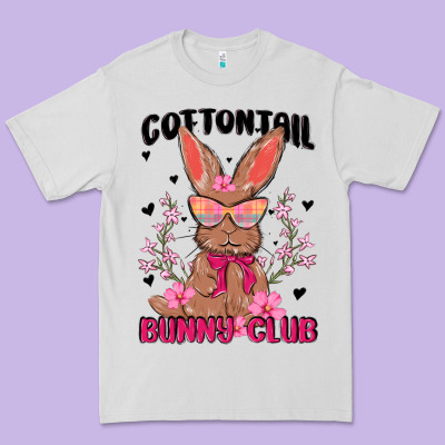 Cottontail Bunny Club Premium Tee Designed By Maliassmallbusiness