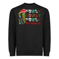 Black Howdy howdy howdy Christmas Heavyweight Sweatshirt - NancyCooperArtShop