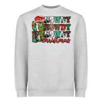 Heather Grey Howdy howdy howdy Christmas Heavyweight Sweatshirt - NancyCooperArtShop