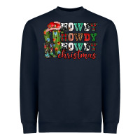 Navy Howdy howdy howdy Christmas Heavyweight Sweatshirt - NancyCooperArtShop