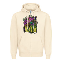 Sandshell Rockin the mom Mother's Day Zipper Hoodie - HowdyJamesFarm