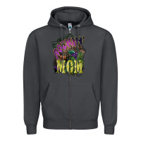 Smoke Rockin the mom Mother's Day Zipper Hoodie - HowdyJamesFarm