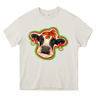 Cream christmas heifer Heavy Core Tee - Jasminsmagicworld