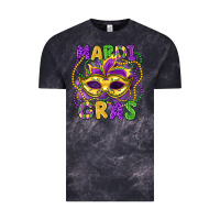 Cloud Black mardi gras mask Vintage Tee - LillyAllenDesigns