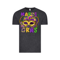 Vintage Black mardi gras mask Vintage Tee - LillyAllenDesigns