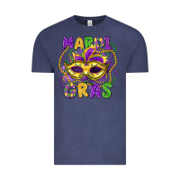 Vintage Denim mardi gras mask Vintage Tee - LillyAllenDesigns