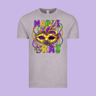 Mardi Gras Mask Vintage Tee Designed By Lillyallendesigns