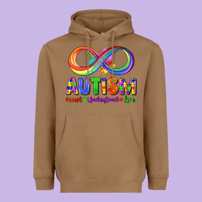 Autism Accept Understand Love Heavyweight Hoodie Designed By Fadigitalartstudio