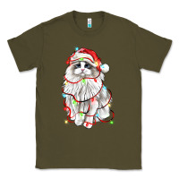 Army Green christmas ragdoll cat Classic Tee - LillyAllenDesigns