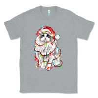 Heather Grey christmas ragdoll cat Classic Tee - LillyAllenDesigns