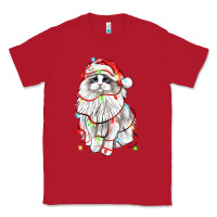 Red christmas ragdoll cat Classic Tee - LillyAllenDesigns