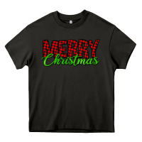 Asphalt merry christmas tartan Heavy Core Tee - Jasminsmagicworld