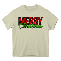 Mossy merry christmas tartan Heavy Core Tee - Jasminsmagicworld