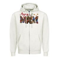 Christmas Army Mom Mother's Day Zipper Hoodie | Teevron