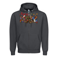 Smoke Christmas army mom mother's day Zipper Hoodie - HowdyJamesFarm