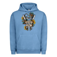 Pigment Pebble Blue barber shop Urban Hoodie - SublimationCraftShop